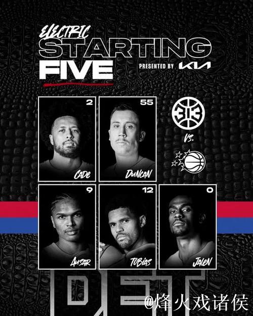 底特律先发：奥萨尔、哈里斯、邓罗、坎宁安、杜伦